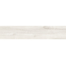 Feinsteinzeug Bodenfliese Limewood 23,3x120,0 cm weiß matt-thumb-0