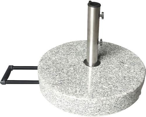  Schirmständer Granit 60 kg granit geeignet für Schirme mit Stockdurchmesser 38 mm /48 mm inkl. 2x Ada 