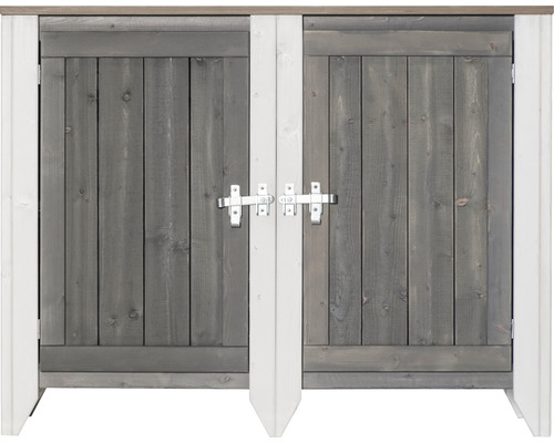 Outdoorküche Typ 561 Sideboard inkl. 2 Türen 115x40x88 cm hellgrau-creme