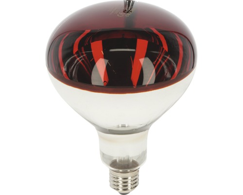 Infrarotlampe KERBL Hartglas 150 W, Wärmelampe Rotbirne Sockel E27