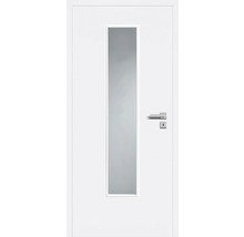 Innentüre DONAU Soft Plus stumpf weiß inkl. Lichtausschnitt (ohne Glas) 97,2x201,6 cm links-thumb-1
