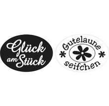 Labels "Glück am Stück", "Gutelaune Seifchen", 2 Stück-thumb-0
