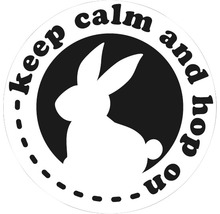 Label "keep calm and hop on", 45mm-thumb-0
