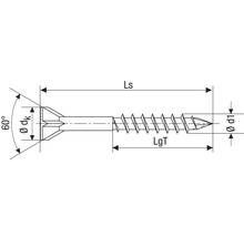 Spax Dielenschrauben Senkkopf T 10, Holz-Teilgewinde 3,5x55 mm, 350 Stk. inkl. 1 Bit-thumb-2