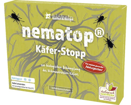 Nützling Nematop-KäferStopp Nematoden gegen Dickmaulrüssler-Käfer 2,5 Mio. Stk. / 5 m² Reg.Nr. 3278