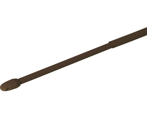 Vitragestange simple braun 100-190 cm Ø 10 mm 2 Stk.