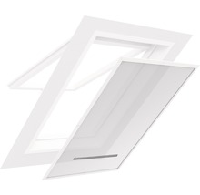 Fliegengitter home protect für Dachfenster mit Sonnenschutz ohne Bohren grau 140x170 cm-thumb-0