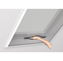 Fliegengitter home protect für Dachfenster mit Sonnenschutz ohne Bohren grau 140x170 cm-thumb-4