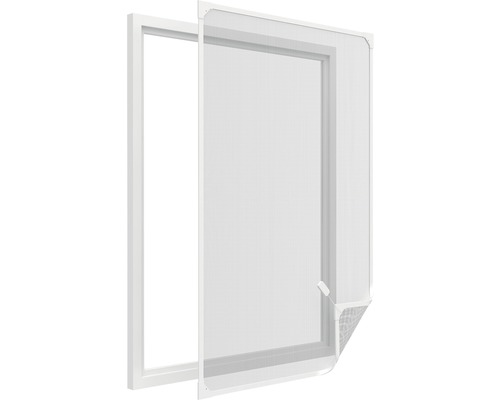 Fliegengitter Magnetrahmen mit Sonnenschutz für Fenster home protect ohne Bohren weiss 120x140 cm