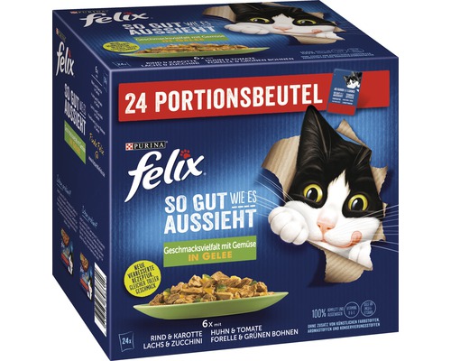 Katzenfutter nass FELIX SGWEA Gemüse Multipack 24x85 g