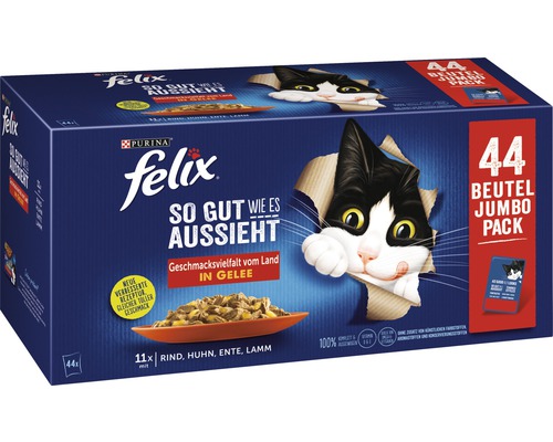 Katzenfutter nass FELIX SGWEA Land Multipack 44x85 g