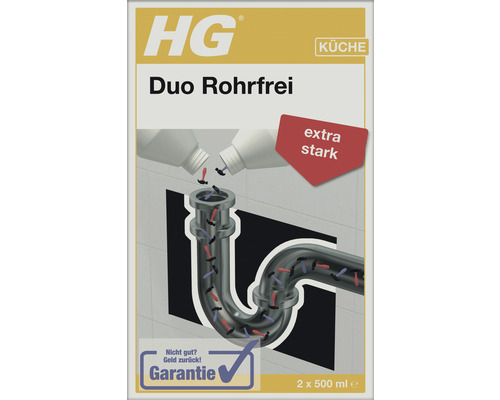 Duo Rohrfrei Abflussreiniger HG 2 x 500 ml jetzt kaufen bei