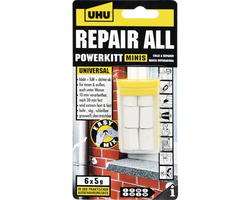 UHU Repair All Powerkitt Minis 6 x 5 g
