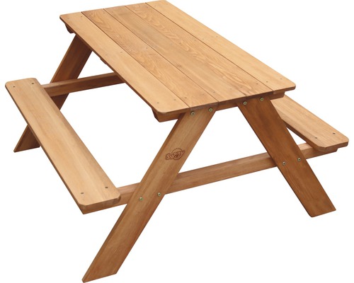 Kinder Picknicktisch Sunny Dave 4-Sitzer Holz braun