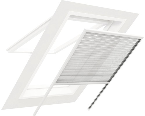 Insektenschutz Alu-Plissee-Dachfenster home protect weiss 130x160 cm