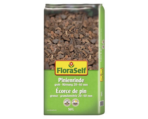 Pinien-Rindenmulch FloraSelf 20-40 mm grob 50 L
