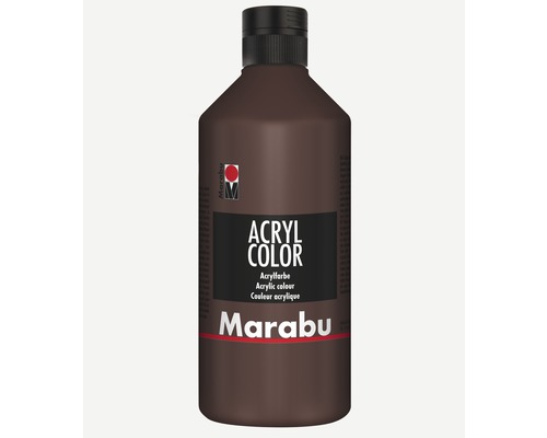 Marabu Künstler- Acrylfarbe Acryl Color 040 mittelbraun 500 ml