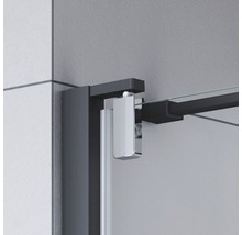 Drehtür für Seitenwand Breuer Europa Design 1000x2000 mm Anschlag rechts Dekorglas Intima schwarz-thumb-3