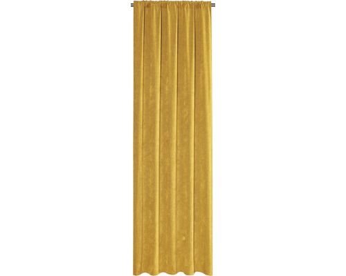 Vorhang mit Band Velvet gelb 140x280 cm | HORNBACH AT