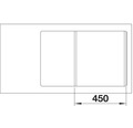 Küchenspüle Blanco Axia III 45 S-F weiß flächenbündig inkl. Holzschneidbrett