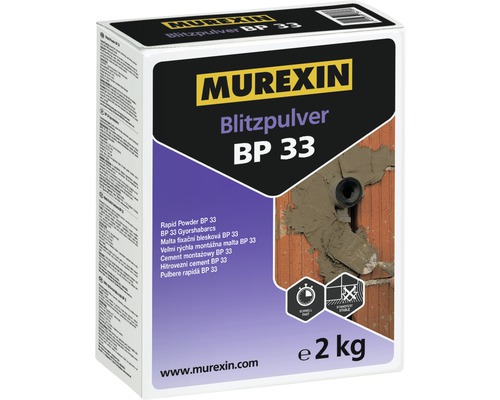 Blitzmontagemörtel Murexin Blitzpulver BP 33 2 kg