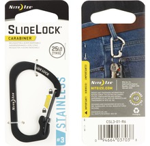 Karabinerhaken Nite Ize SlideLock® Carabiner Stainless Steel CSL3-01-R6 schwarz-thumb-0