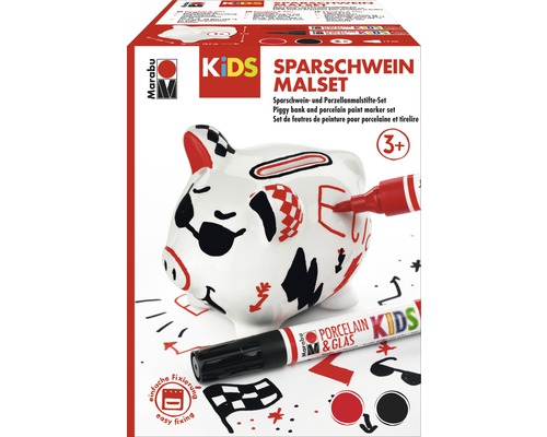 Marabu KiDS Sparschwein-Malset