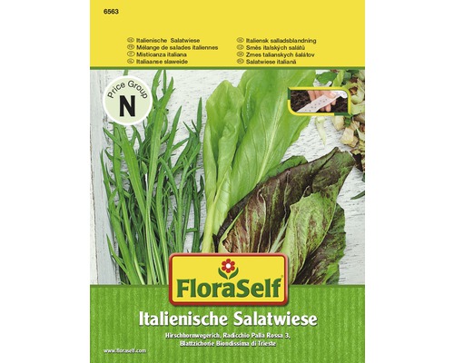 Italienische Salatwiese FloraSelf samenfestes Saatgut Saatband 5m
