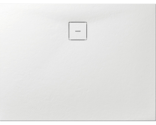 Extraflache Reckteck-Duschwanne Breuer Modern Line Steinoptik weiß 100x90x4 cm
