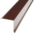 PRECIT Kantenwinkel für Metallziegel Schokoladenbraun RAL 8017 2000 x 95 x 100 mm