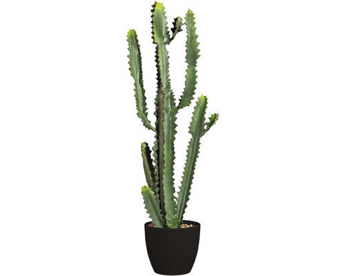 Kunstblume Kaktus Euphorbie Höhe: 90 cm grün