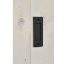 Schiebetür-Komplettset Barn Door Vintage weiß grundiert ZBrace Speichen 95x215 cm inkl. Türblatt,Schiebetürbeschlag,Abstandshalter 40 mm und Griff-Set-thumb-6