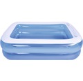 Aufstellpool Fast-Set-Pool Familypool PVC eckig 197x143x49 cm ohne Zubehör blau/weiß
