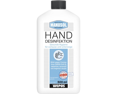 Hände Desinfektionsmittel Manusol 500 ml