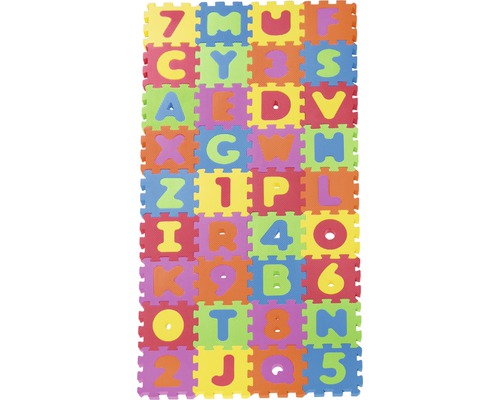 ABC Zahlen Puzzle-Matte 16x16 cm 36er-Set