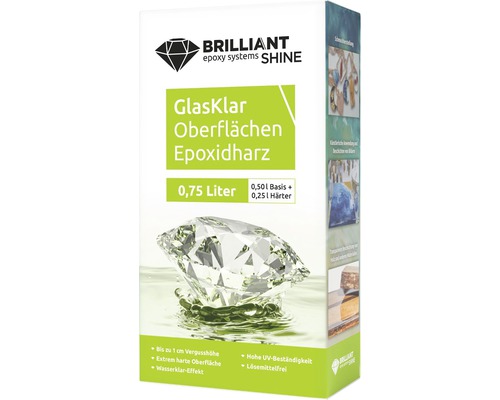 BrilliantShine Oberflächen Epoxidharz Gießharz 750 ml