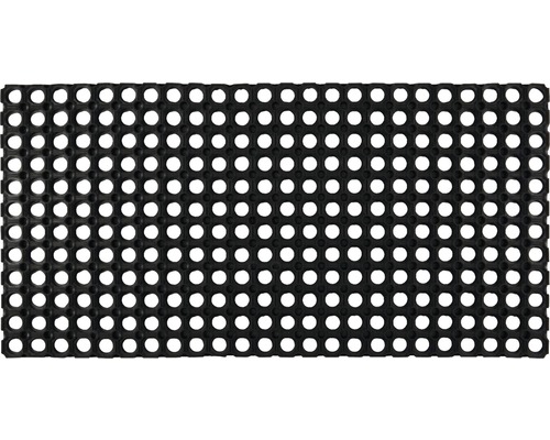 Gummiwabenmatte Domino schwarz 50x100 cm