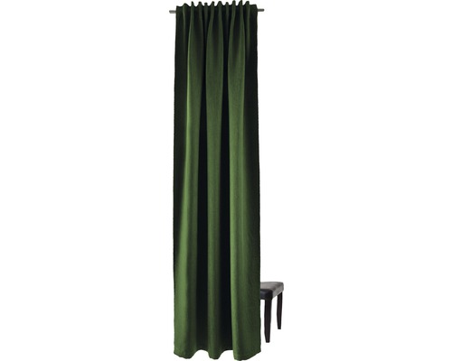 Vorhang mit Gardinenband Galdin grün 140x245 cm