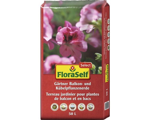 Balkon- & Kübelpflanzenerde FloraSelf Select 50 L