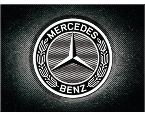Magnet 6x8 cm Mercedes-Benz, Logo Black