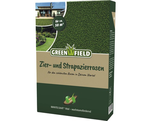 Rasensamen Greenfield Zier- & Strapazierrasen 1 kg / 50 m²