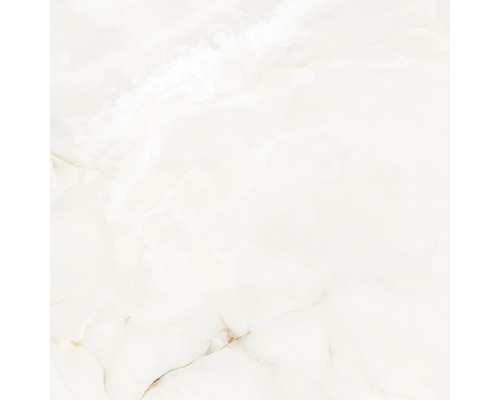 Feinsteinzeug Bodenfliese Onyx 60x60 cm weiß grau beige glänzend rektifiziert