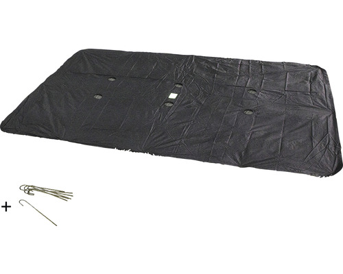 Abdeckplane für Bodentrampolin EXIT 275 x 458 cm Kunststoff schwarz rechteckig