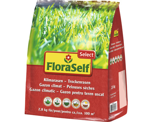 Trockenrasen - Klimarasen FloraSelf Select 2,8 kg / 100 m²-0