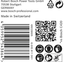 Schleifstreifen für Schwingschleifer Bosch Zubehör = 93x186 mm Korn 240 8 50 Stück-thumb-4