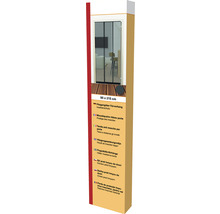 Insektenschutz Lamellenvorhang Magnet ohne Bohren anthrazit 95x215 cm-thumb-1
