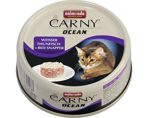 Katzenfutter nass animonda Carny Ocean Thunfisch/Red Snapper 80 g