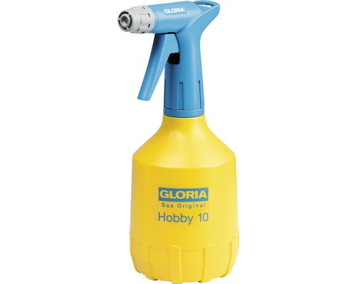GLORIA Hobby 10 FLEX - Handsprüher 1 L mit Doppelhub, 1x Pumpen und 2x Sprühen, 360° Sprühfunktion