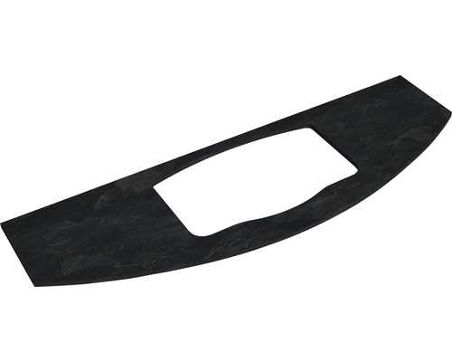 Waschtischplatte Pelipal Xpressline 4040 143x48,5 cm mit Ausschnitt schwarz