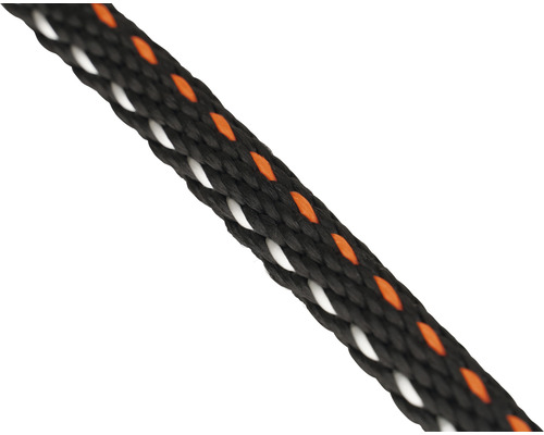 Seil Paraloc Polypropylen (PP) schwarz/orange/weiß Ø 6 mm, 70 Meter